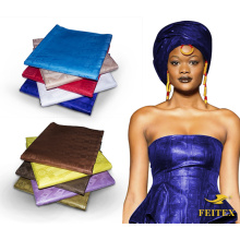 100% Cotton Textile Fabric Cut Pieces Dye Stock Lot Wholesale African Print Brocade Bazin Riche 100 Jacquard Clothes Prices